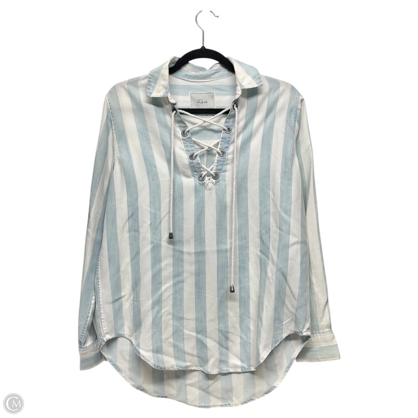 Top Long Sleeve By Rails In Striped Pattern, Size: Xs