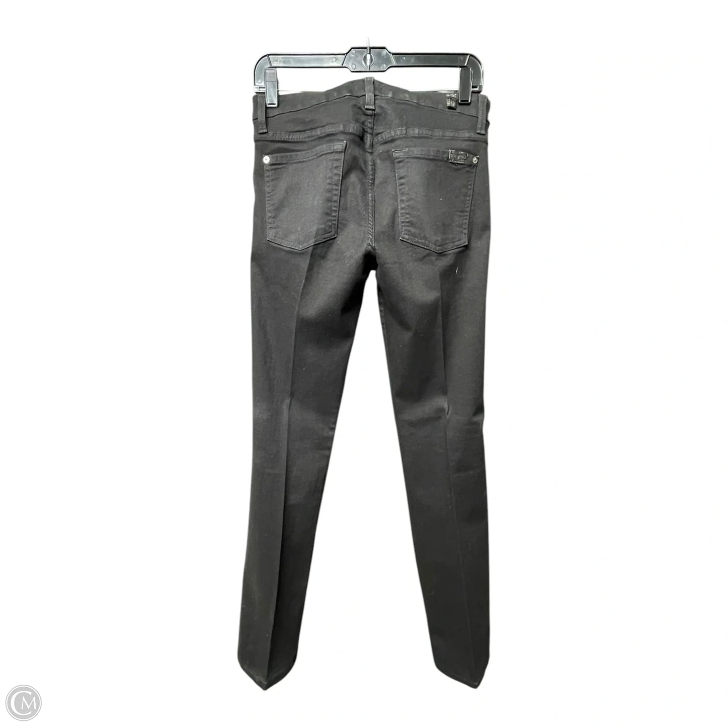 Jeans Boot Cut By 7 For All Mankind In Black Denim, Size: 8