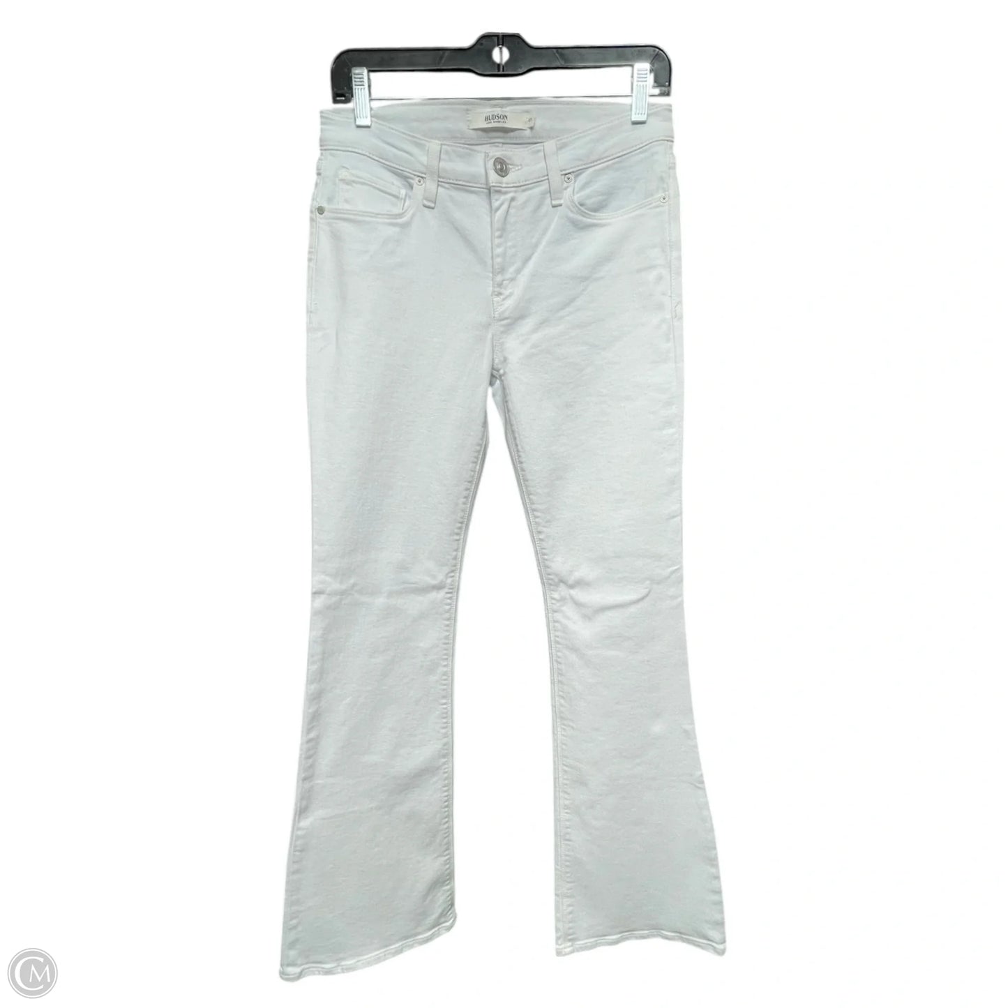 Jeans Boot Cut By Hudson In White Denim, Size: 4