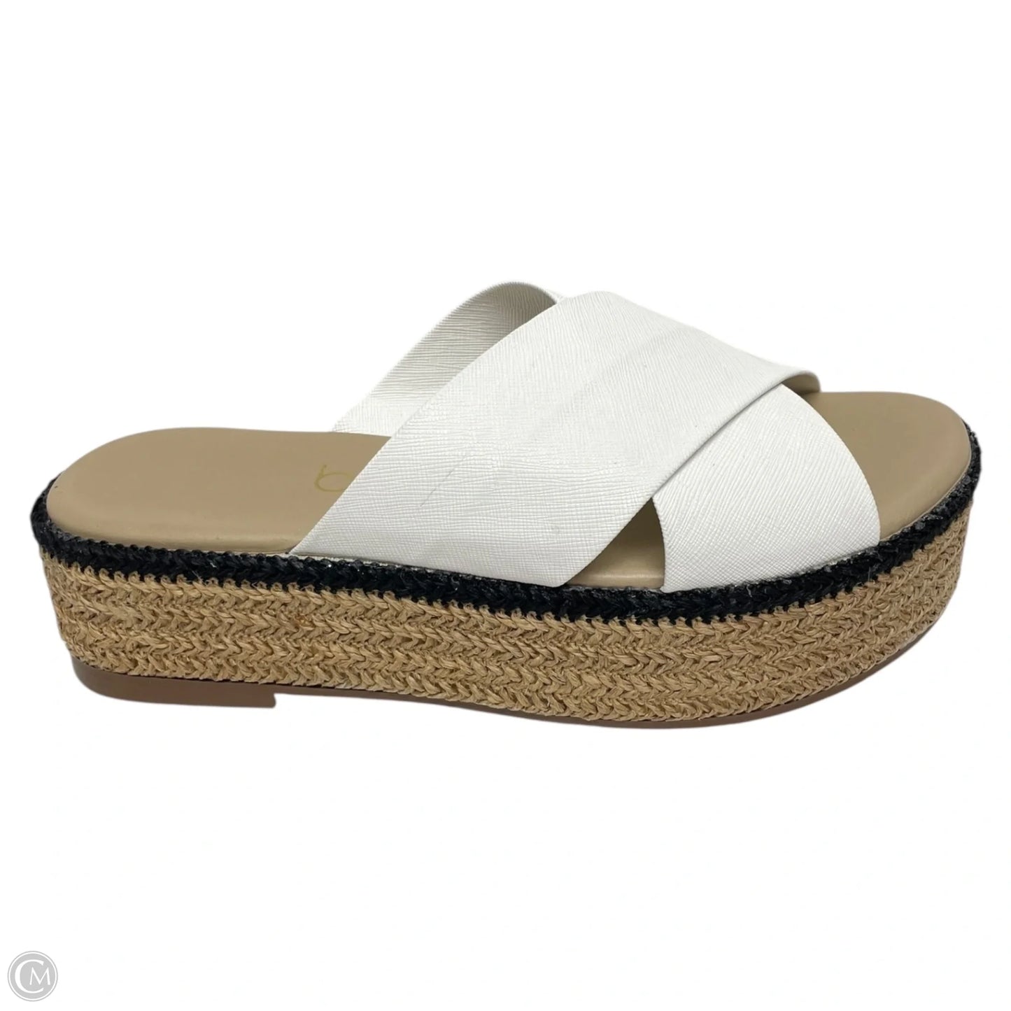 Sandals Heels Platform By Beira Rio In White, Size: 8