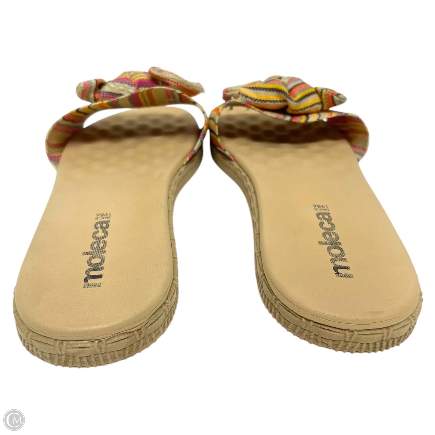 Sandals Flats By Moleca In Multi-colored, Size: 8