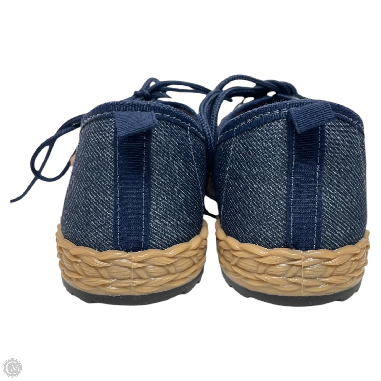 Shoes Sneakers By Moleca In Blue Denim, Size: 7