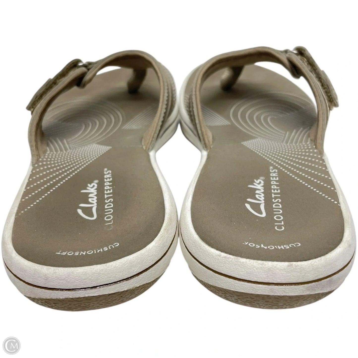 Sandals Flats By Clarks In Taupe, Size: 7