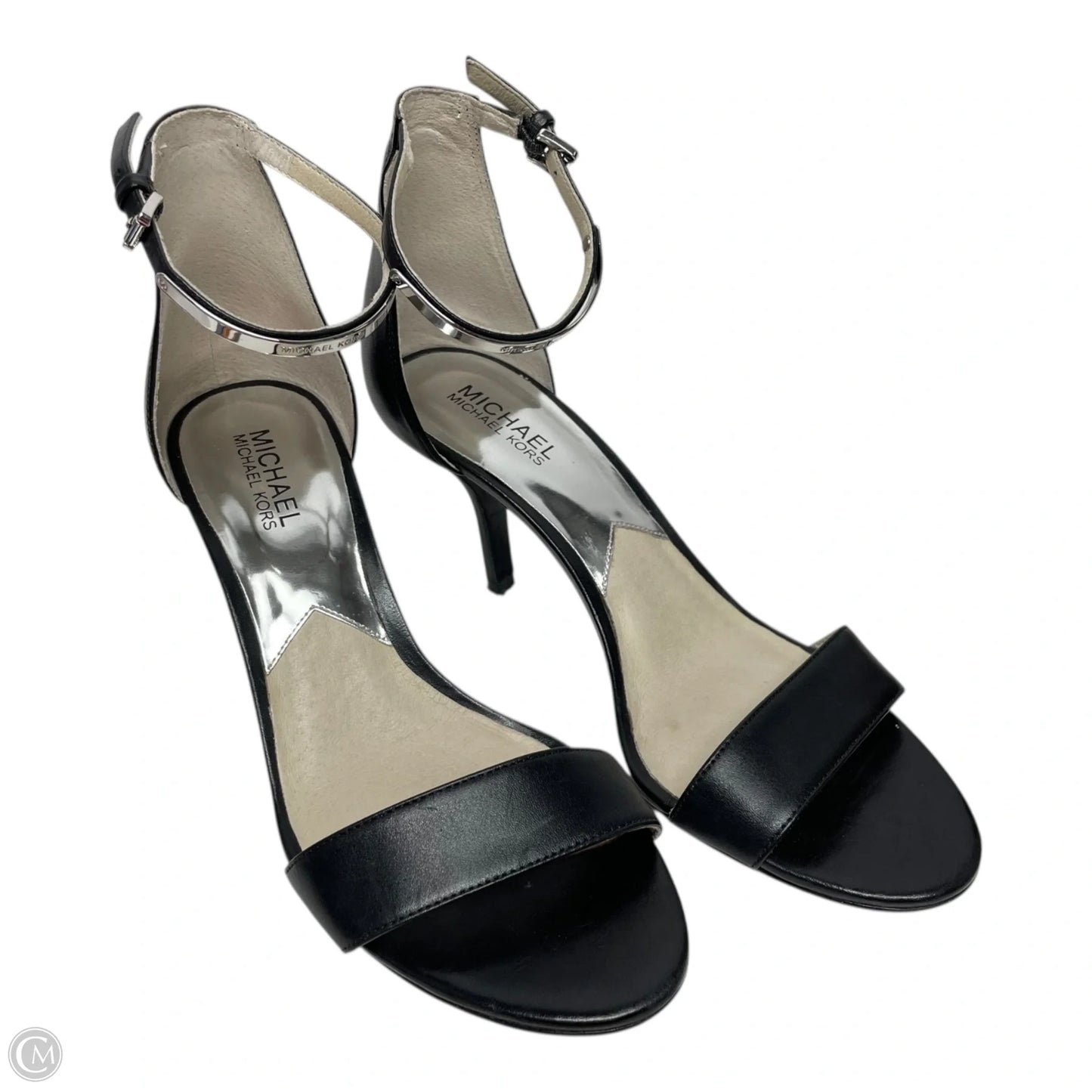 Sandals Heels Stiletto By Michael By Michael Kors In Black, Size: 9