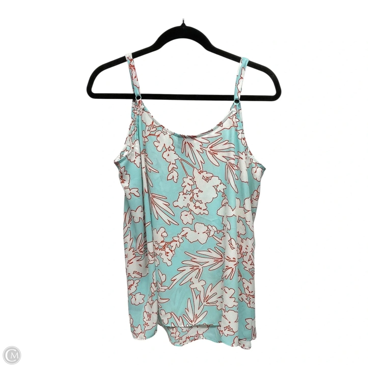 Top Sleeveless By Worthington In Aqua, Size: 1x