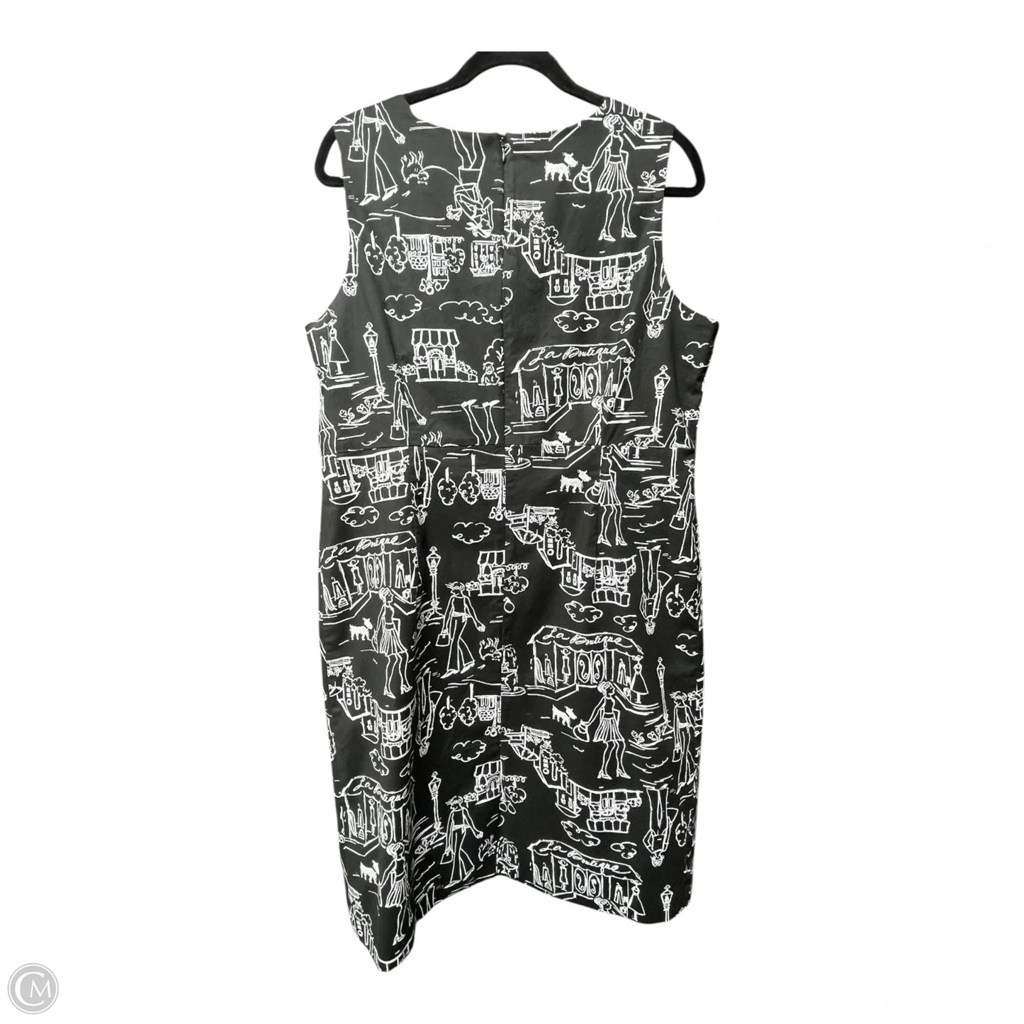Dress Casual Short By austin clothing In Black & White, Size: Xl