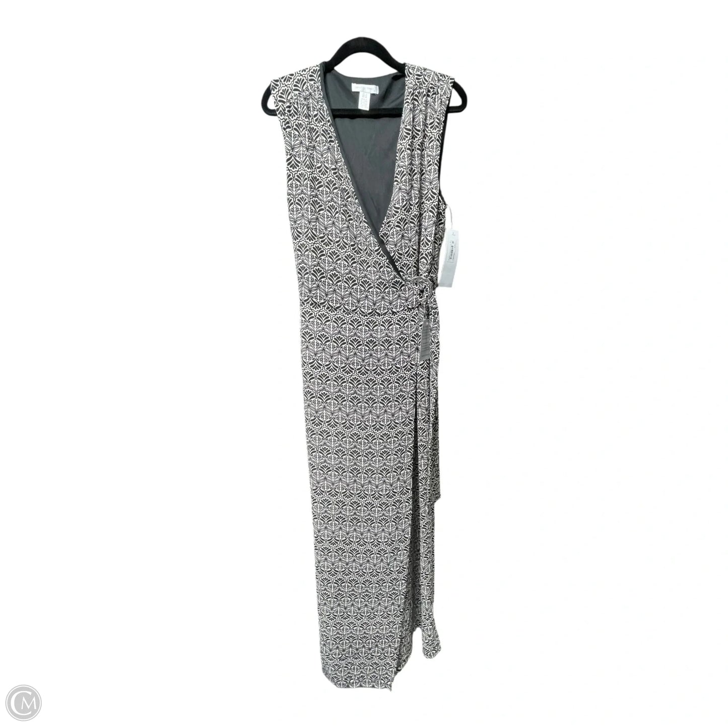 Jumpsuit By London Times In Black & Cream, Size: 6