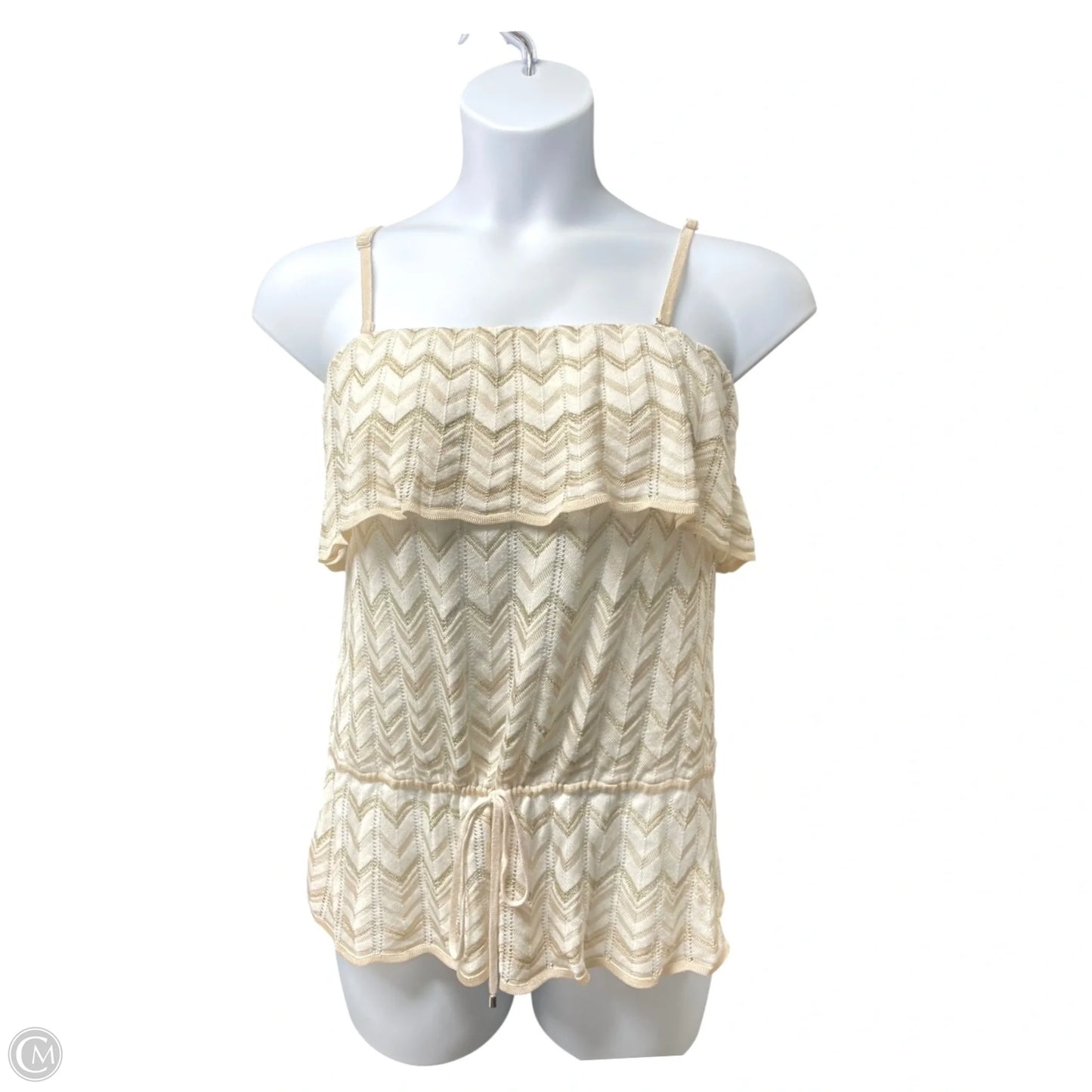 Top Sleeveless By White House Black Market In Chevron Pattern, Size: M