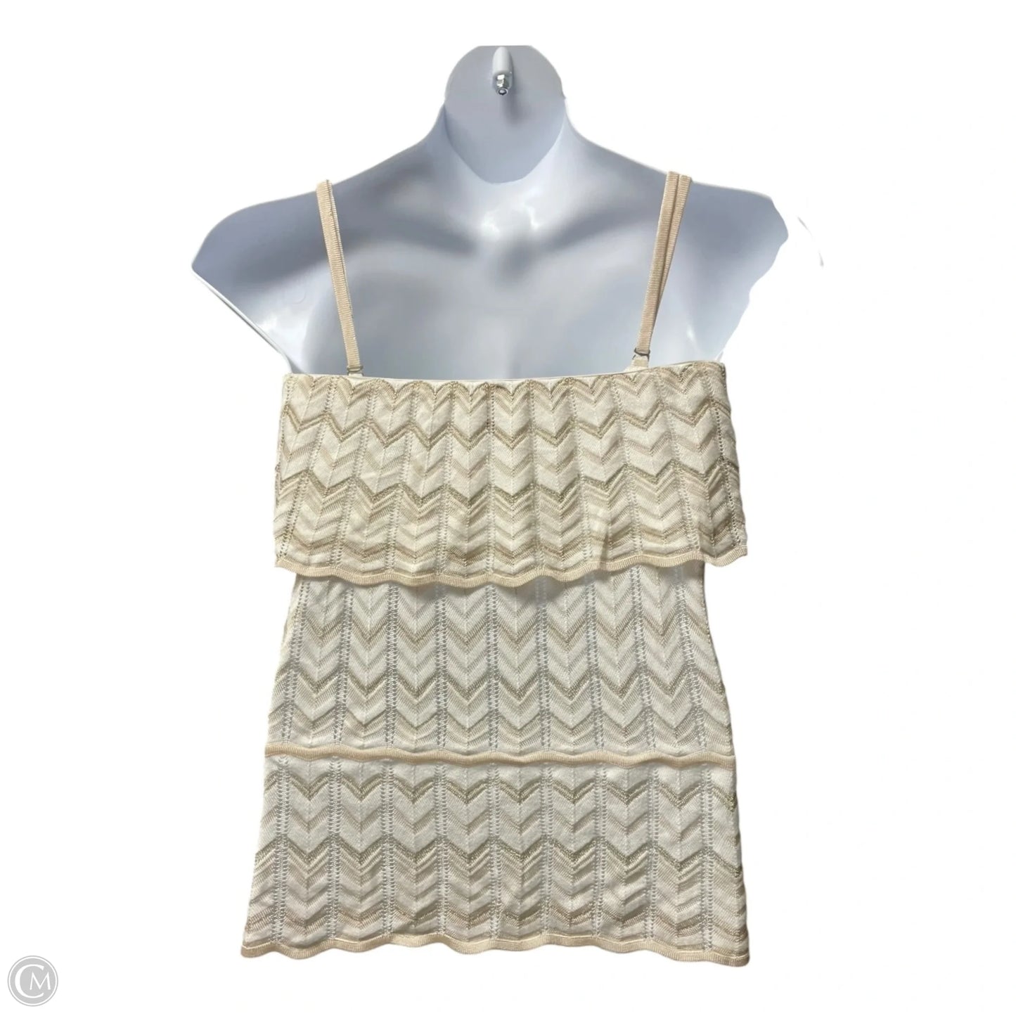 Top Sleeveless By White House Black Market In Chevron Pattern, Size: M