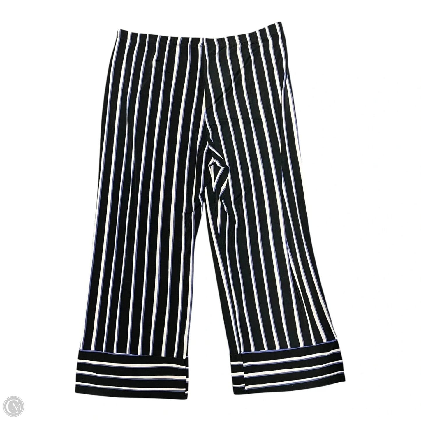 Pants Lounge By Chicos In Striped Pattern, Size: Xl