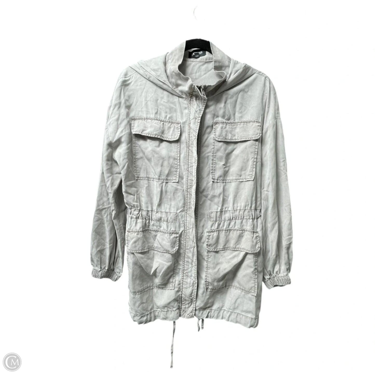 Jacket Utility By Express In Taupe, Size: S