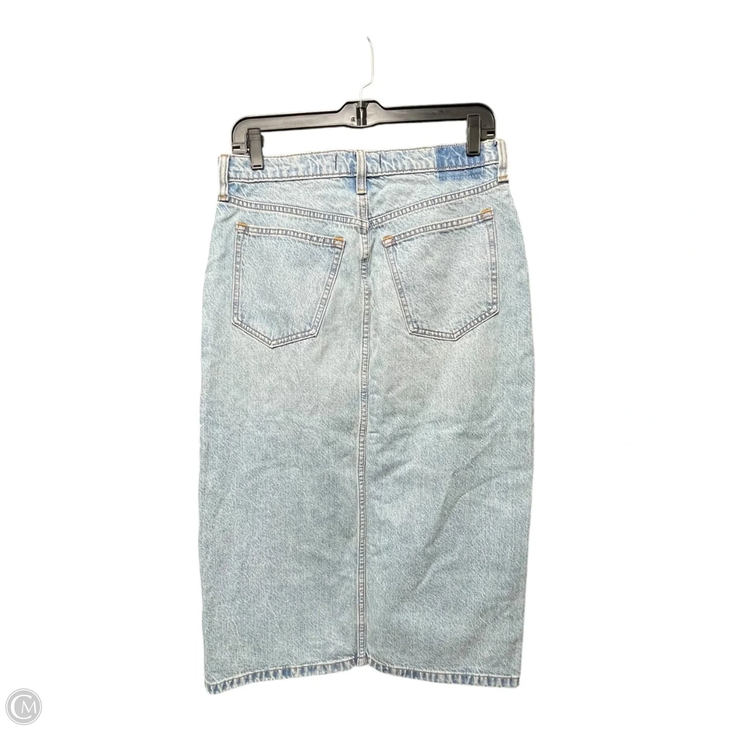 Skirt Midi By Abercrombie And Fitch In Blue Denim, Size: 6