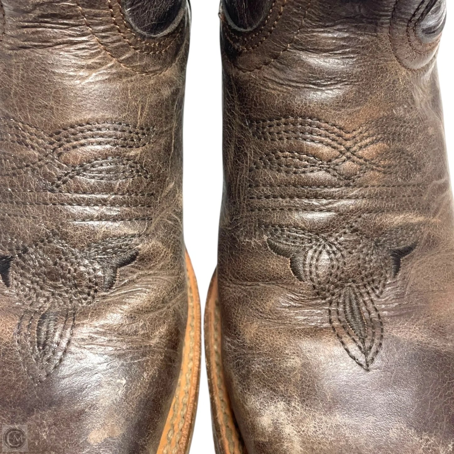 Boots Western By TEXAS COUNTRY In Brown & Gold, Size: 5