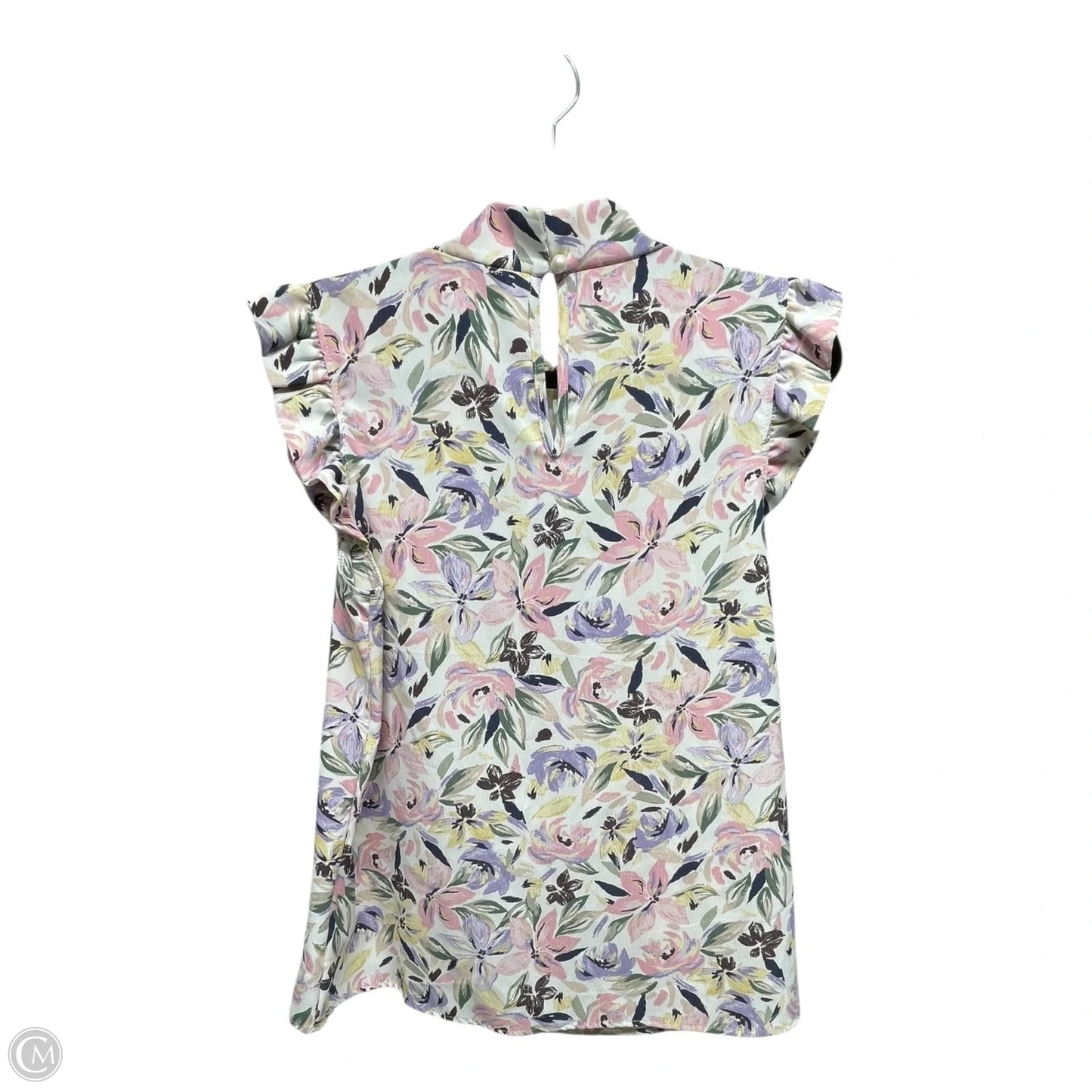 Top Short Sleeve By STRUT AND BOLT In Floral Print, Size: Medium