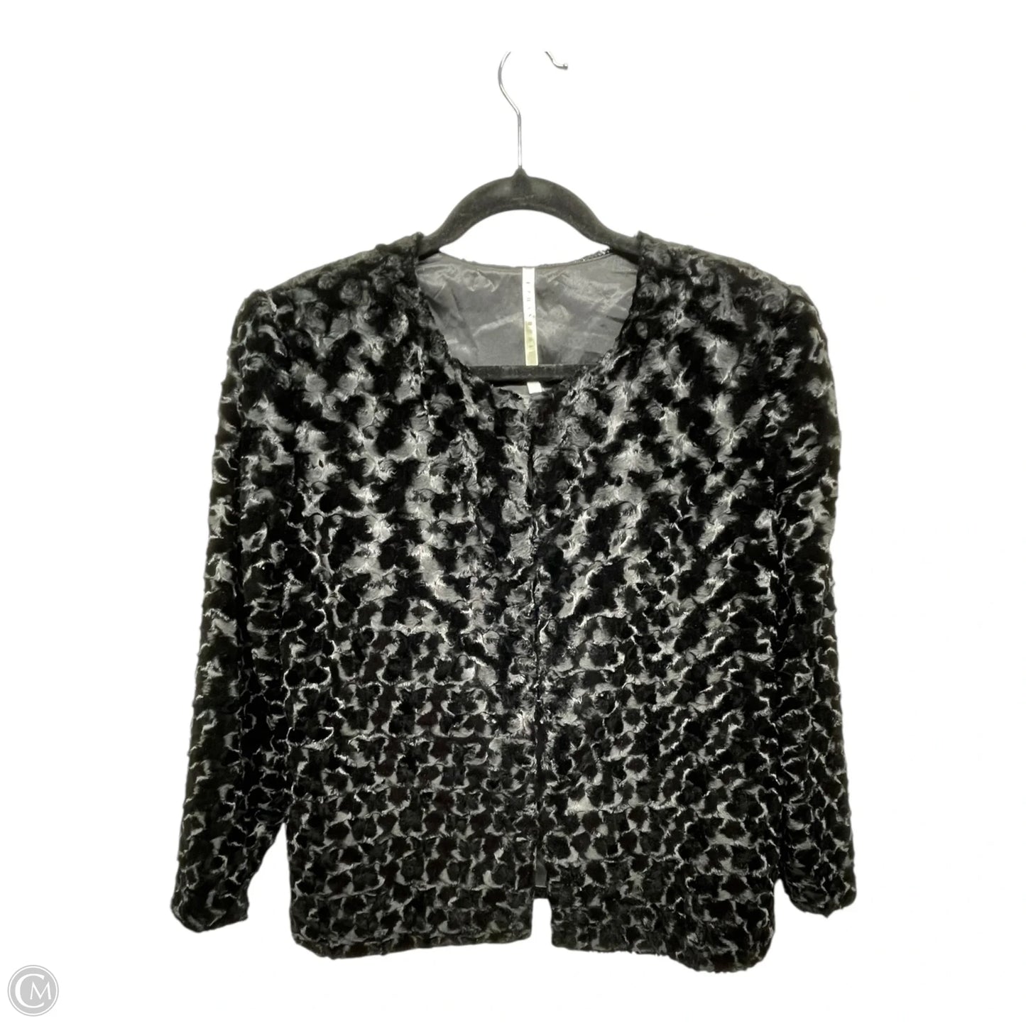 Jacket Faux Fur & Sherpa By truth and pride In Black, Size: L