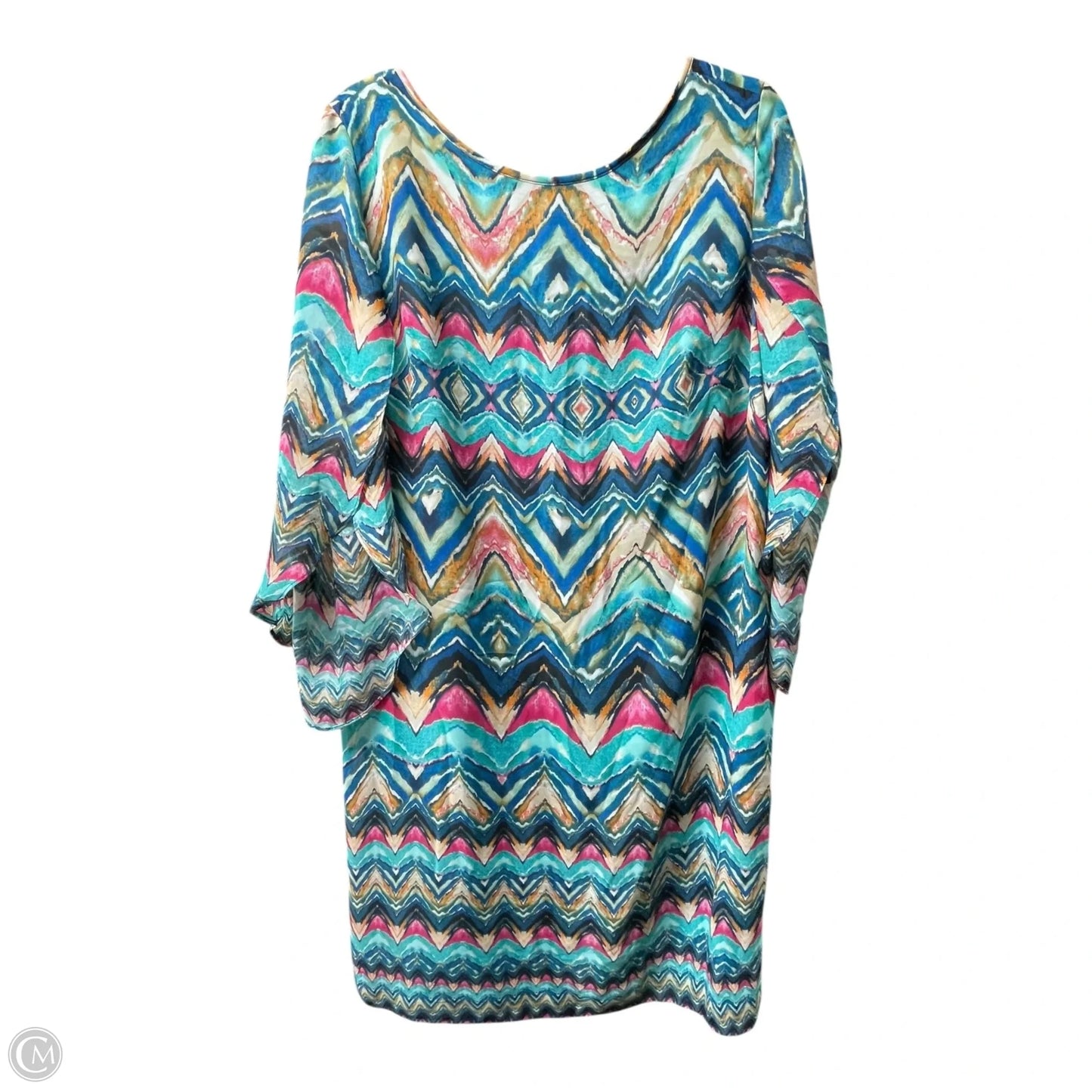 Dress short Long Sleeve By Alyx In Multi-colored, Size: 18