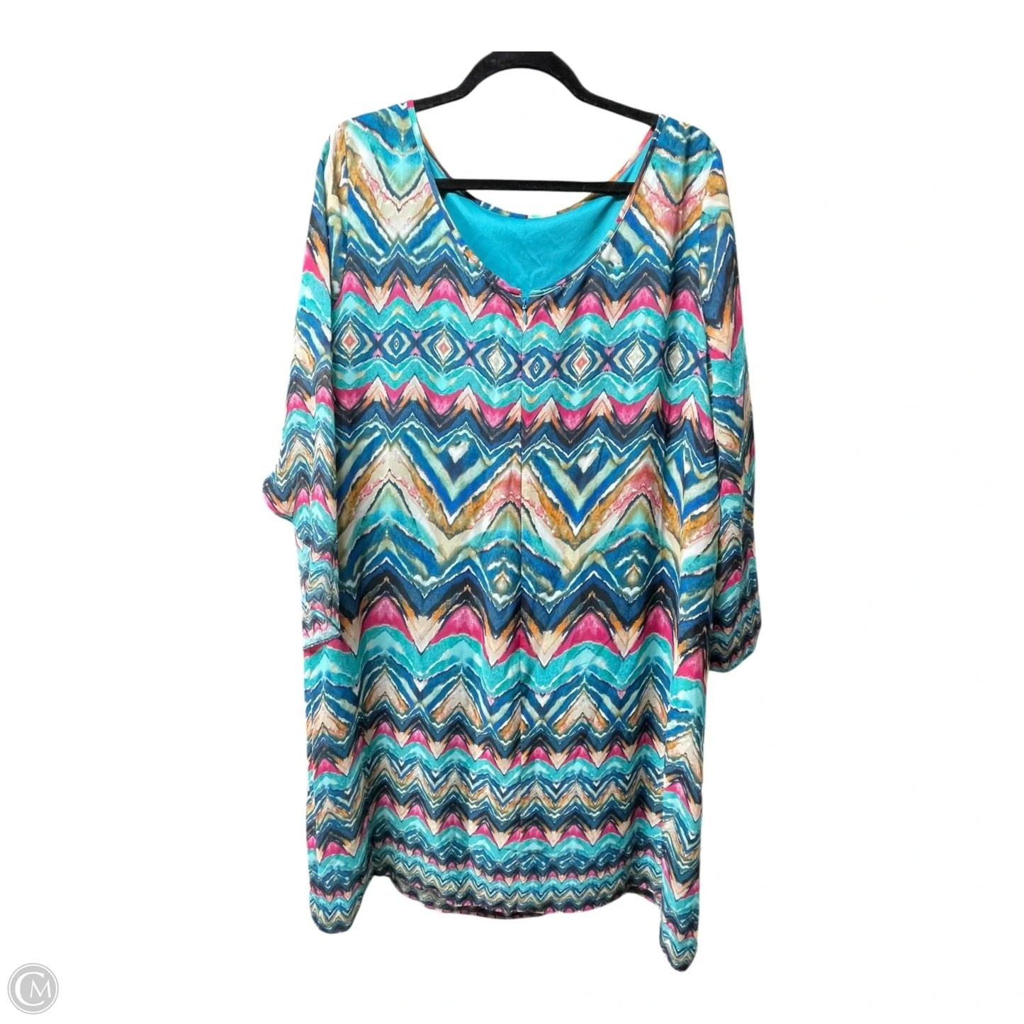 Dress short Long Sleeve By Alyx In Multi-colored, Size: 18
