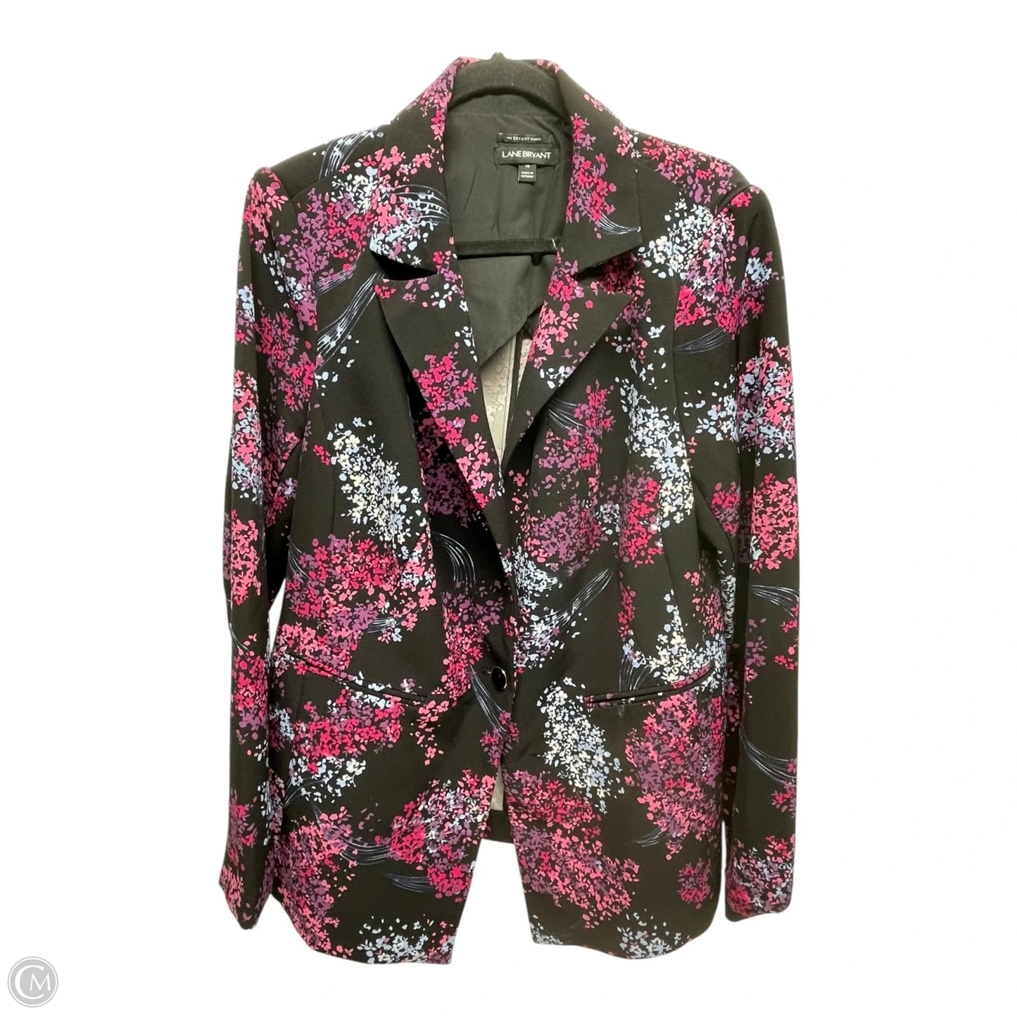 Blazer By Lane Bryant In Floral Print, Size: 16