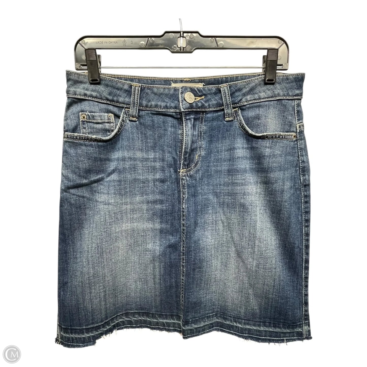Skirt Mini & Short By Lee In Blue Denim, Size: 6
