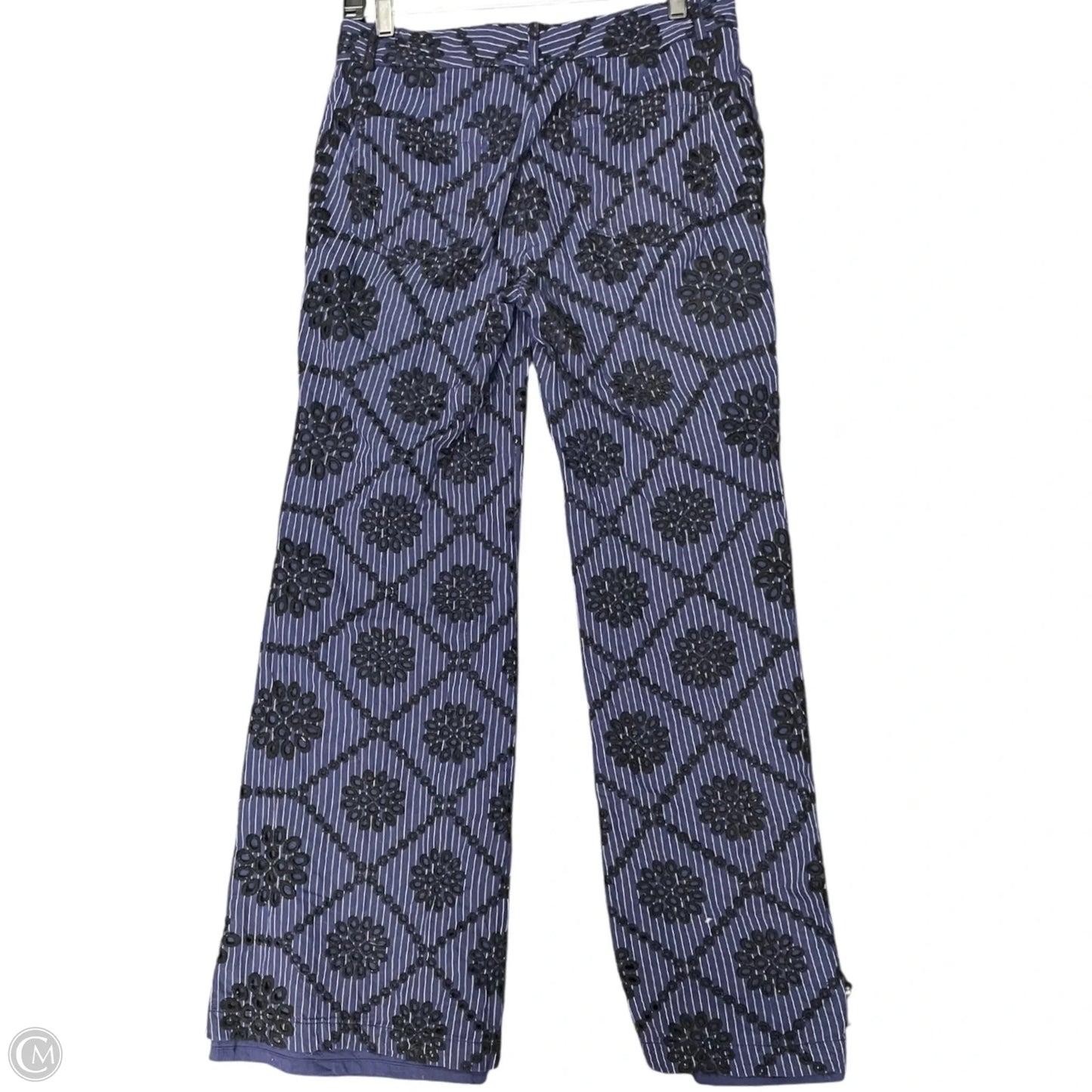 Pants Wide Leg By Anthropologie In Black & Blue, Size: 6