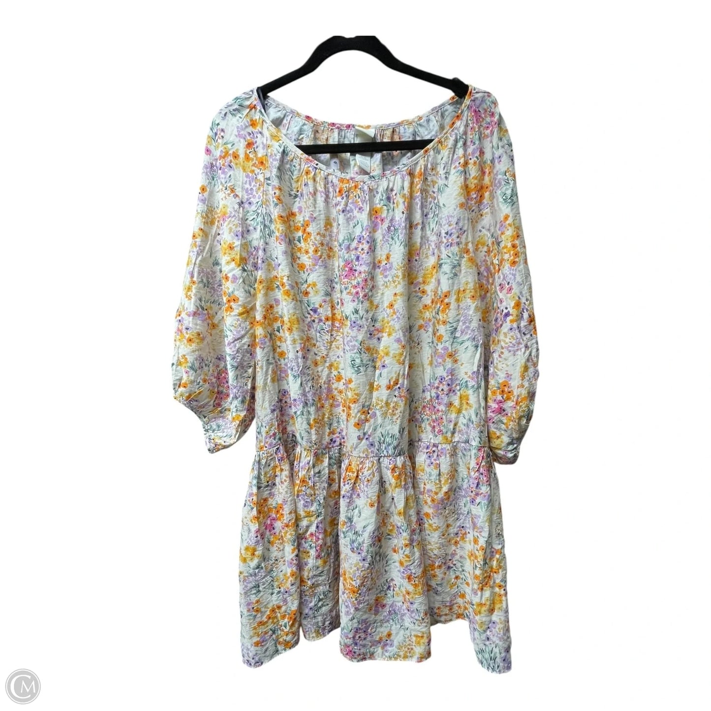 Dress Casual Short By H&m In Floral Print, Size: S