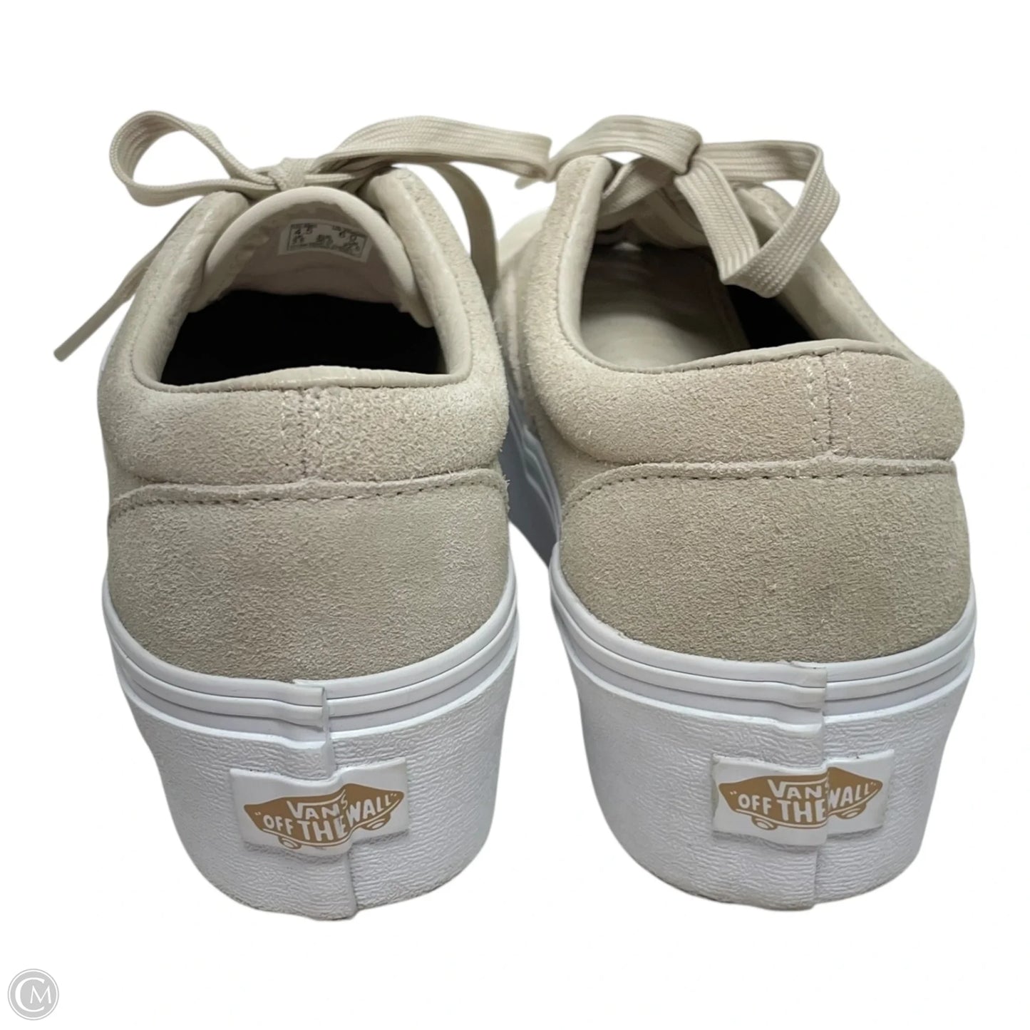 Shoes Sneakers Platform By Vans In Beige, Size: 6