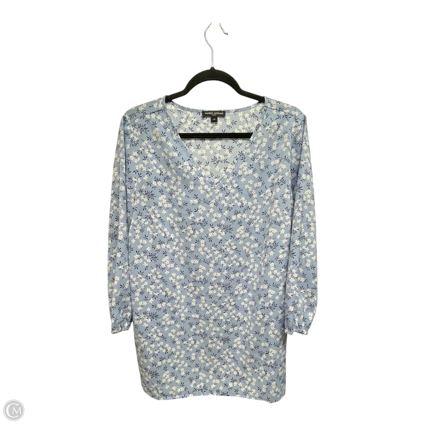 Top Long Sleeve By Mario Serrani In Floral Print, Size: L