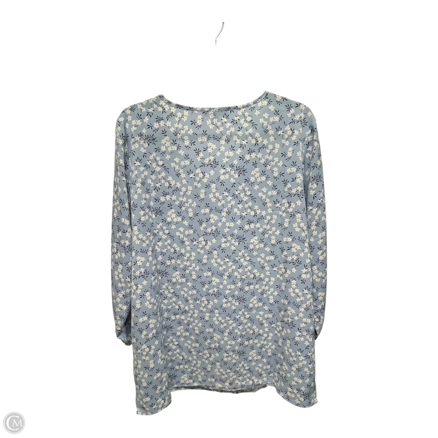 Top Long Sleeve By Mario Serrani In Floral Print, Size: L