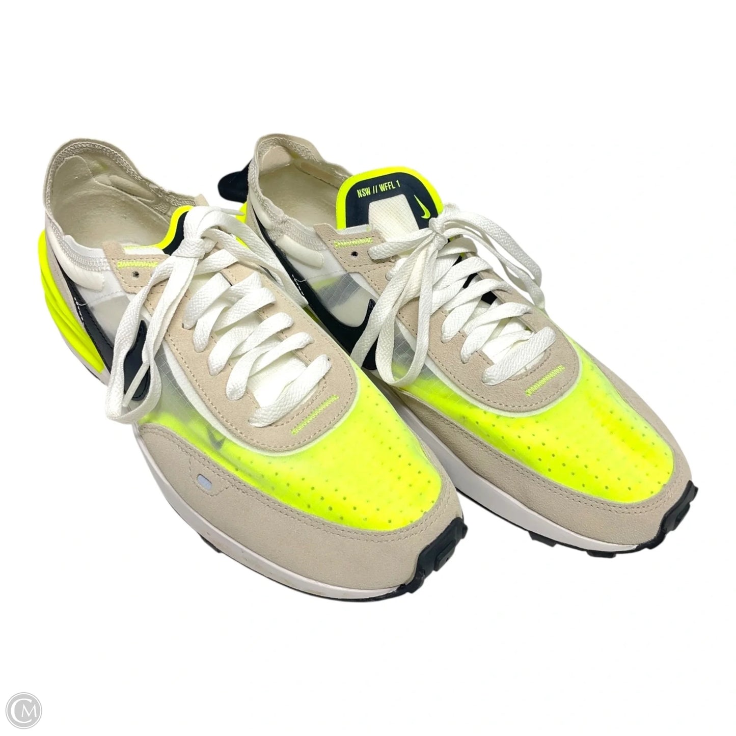 Shoes Sneakers By Nike In Green & Tan, Size: 10