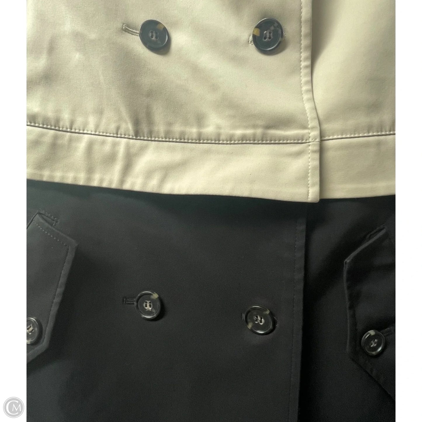 Coat Other By Ann Taylor In Black & Tan, Size: M