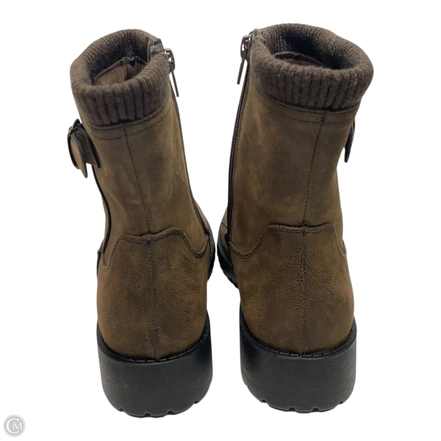 Boots Combat By Easy Street In Brown, Size: 7