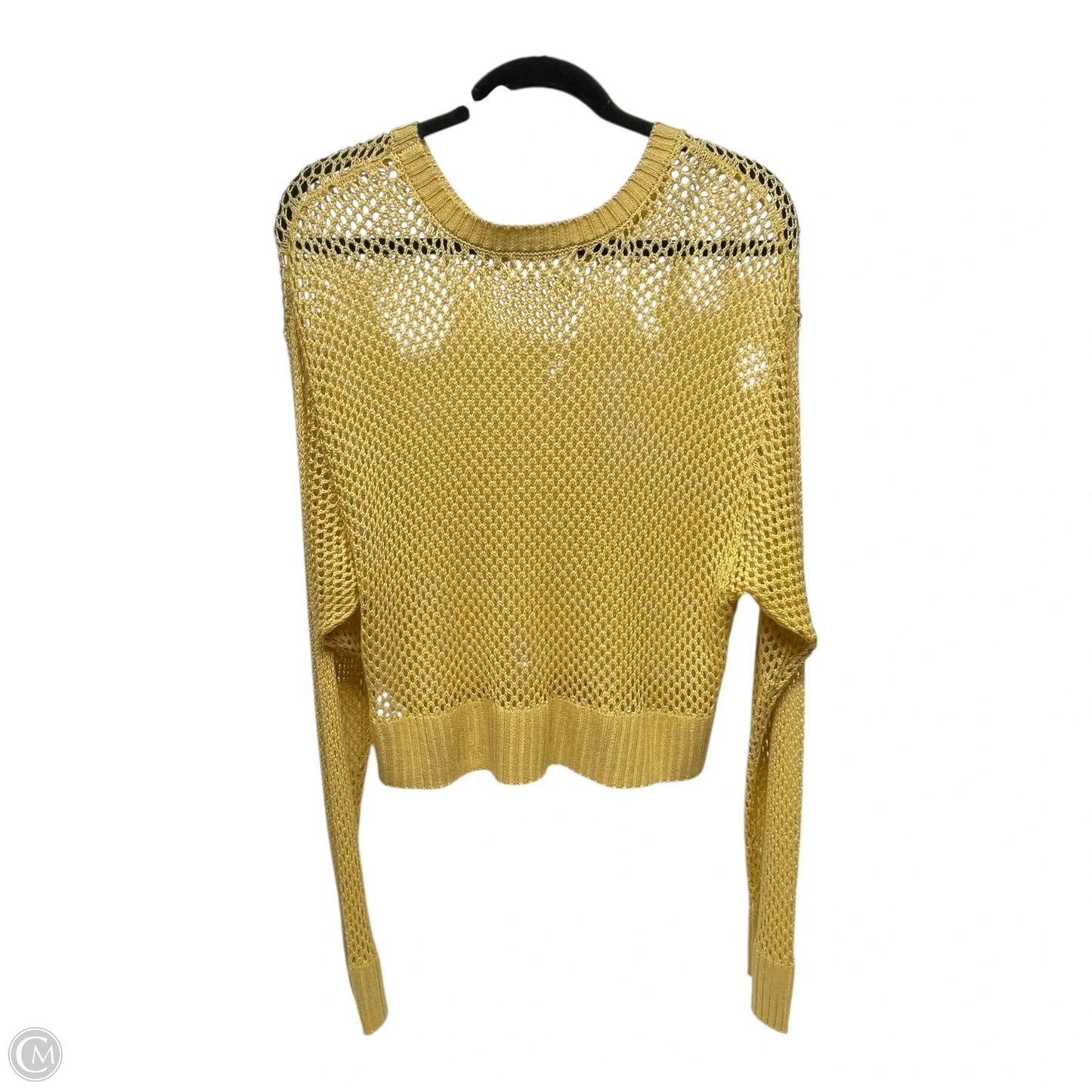 Sweater By Double Zero In Yellow, Size: L