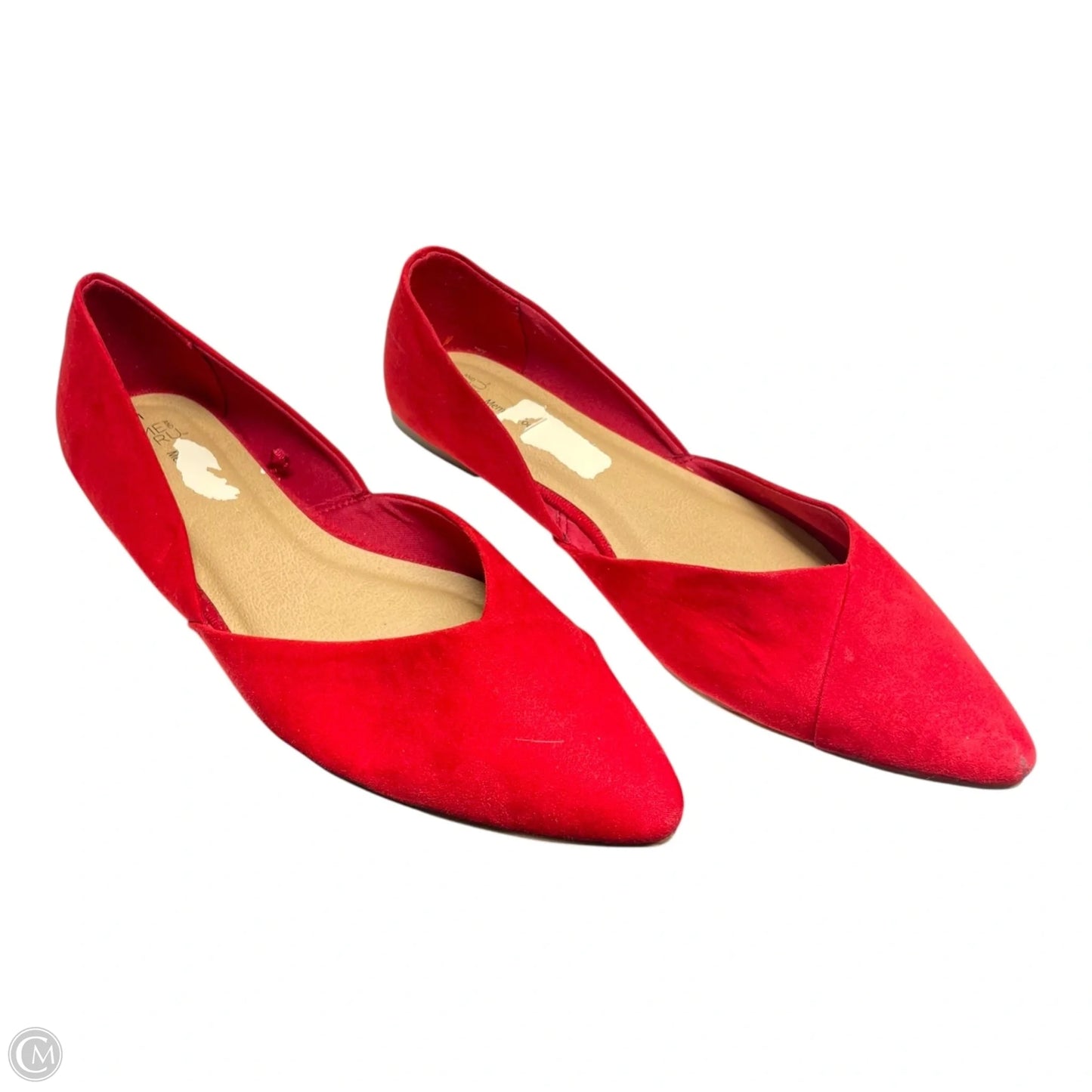 Shoes Flats By Time And Tru In Red, Size: 11