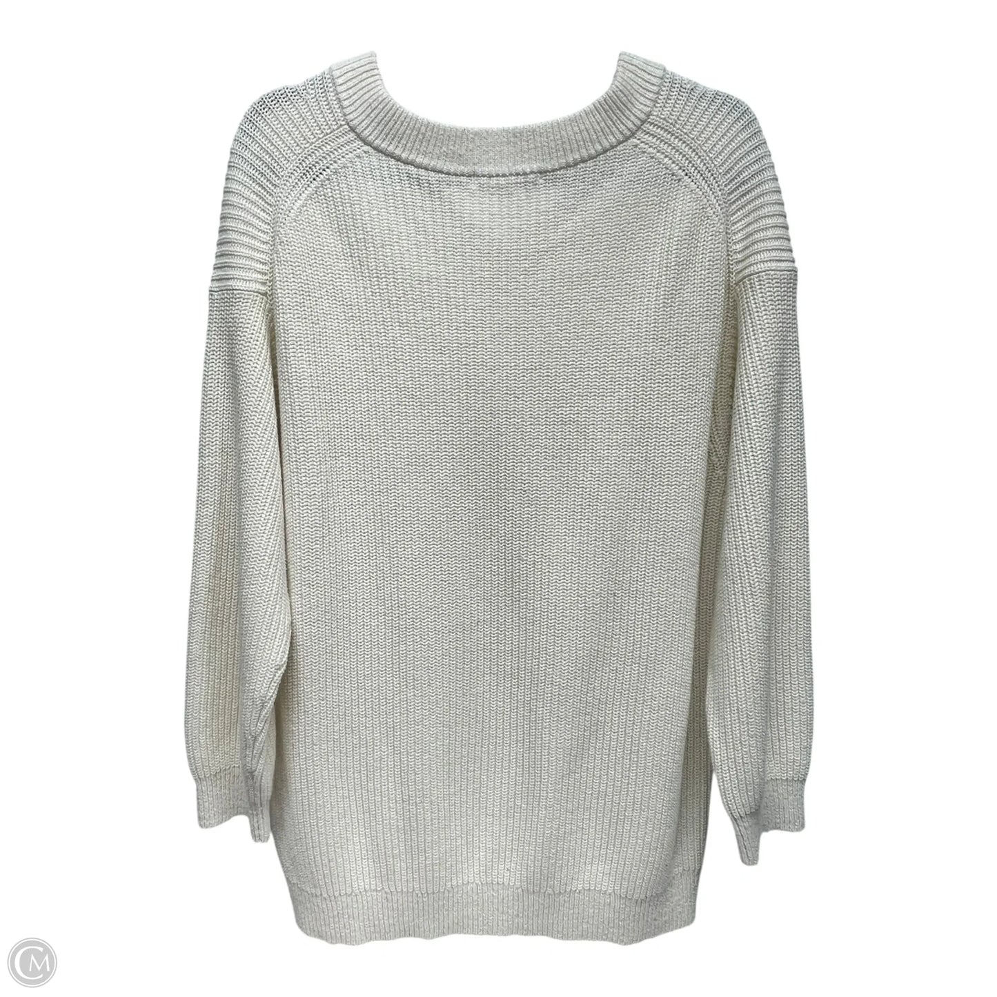 Sweater By Uniqlo In White, Size: L