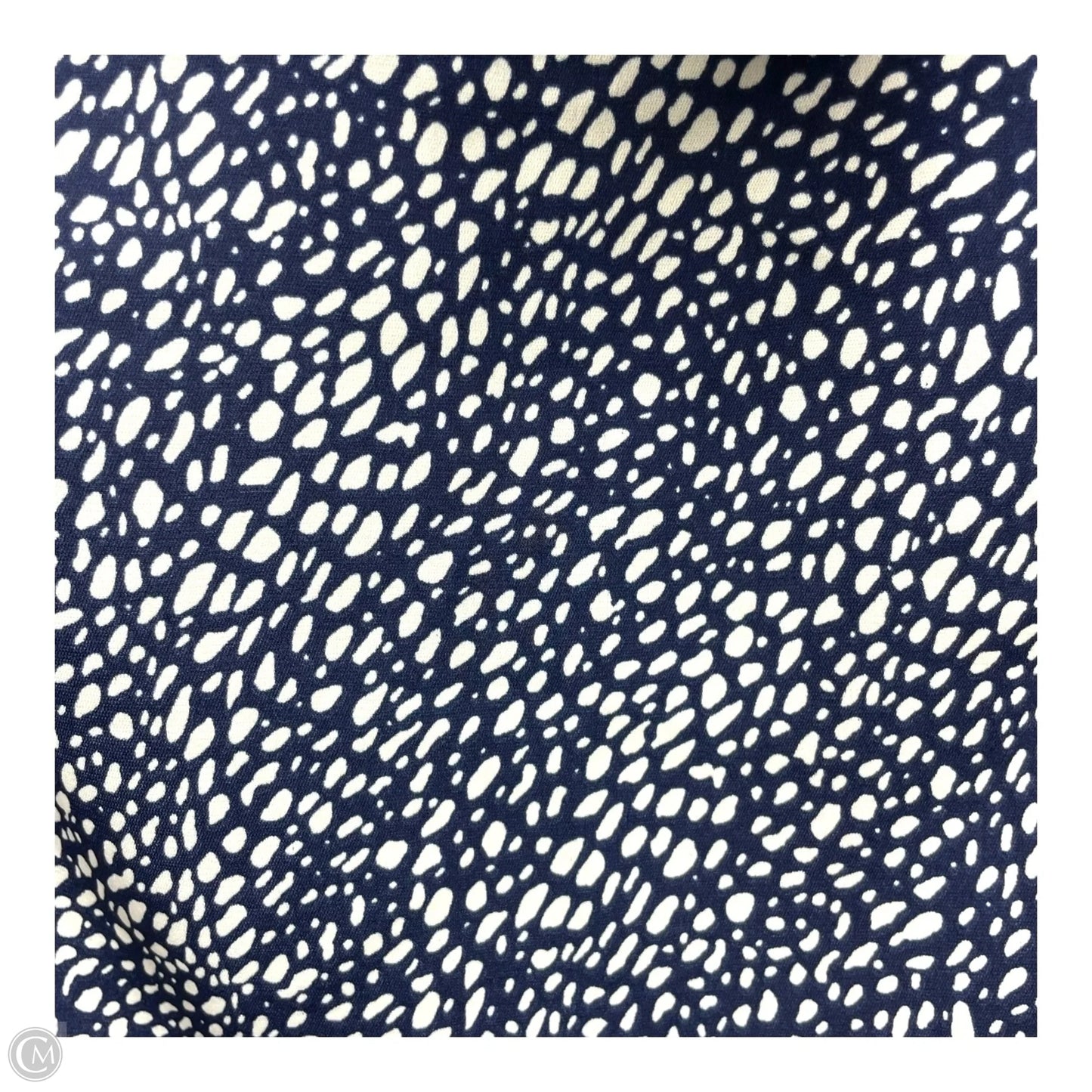 Top Short Sleeve By AVARA In Blue & White, Size: S