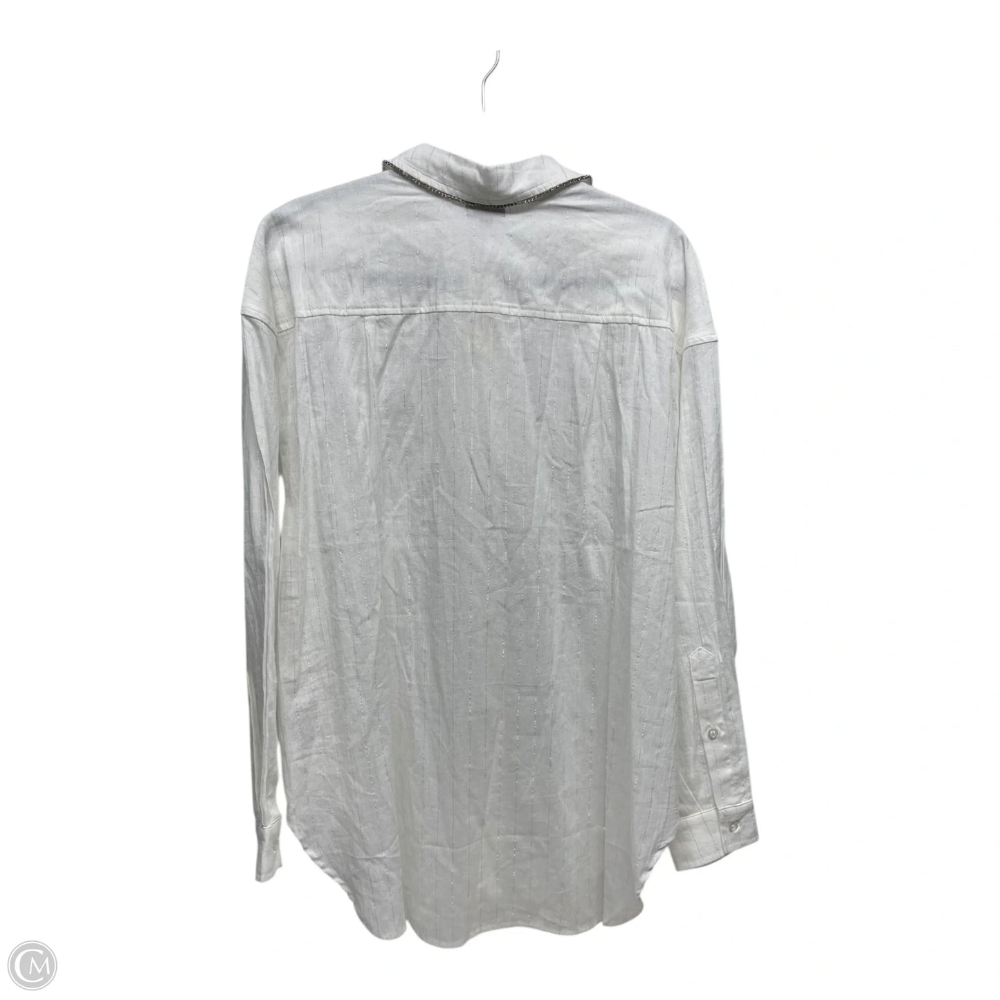 Top Long Sleeve By Mi Ami In White, Size: M
