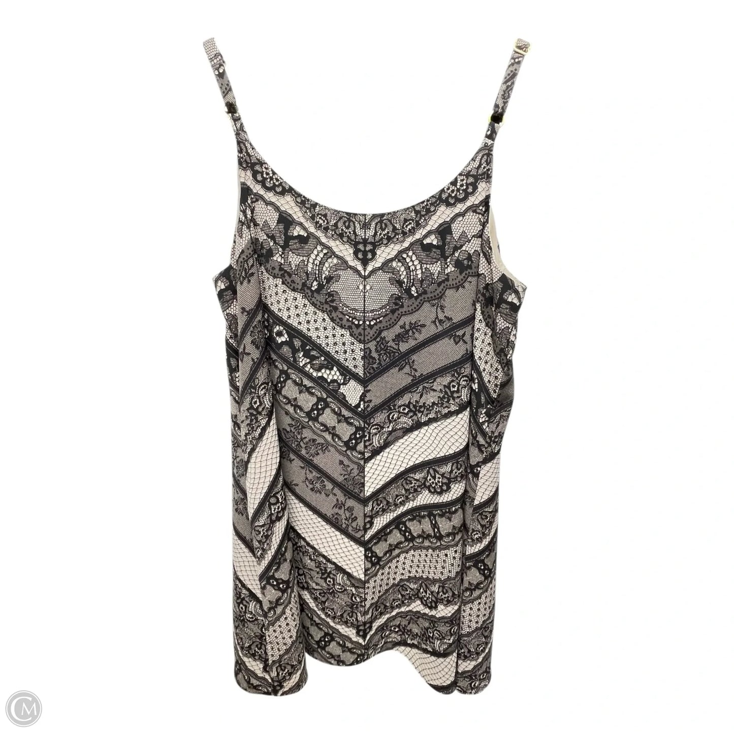 Top Cami By Cabi In Black & Cream, Size: L