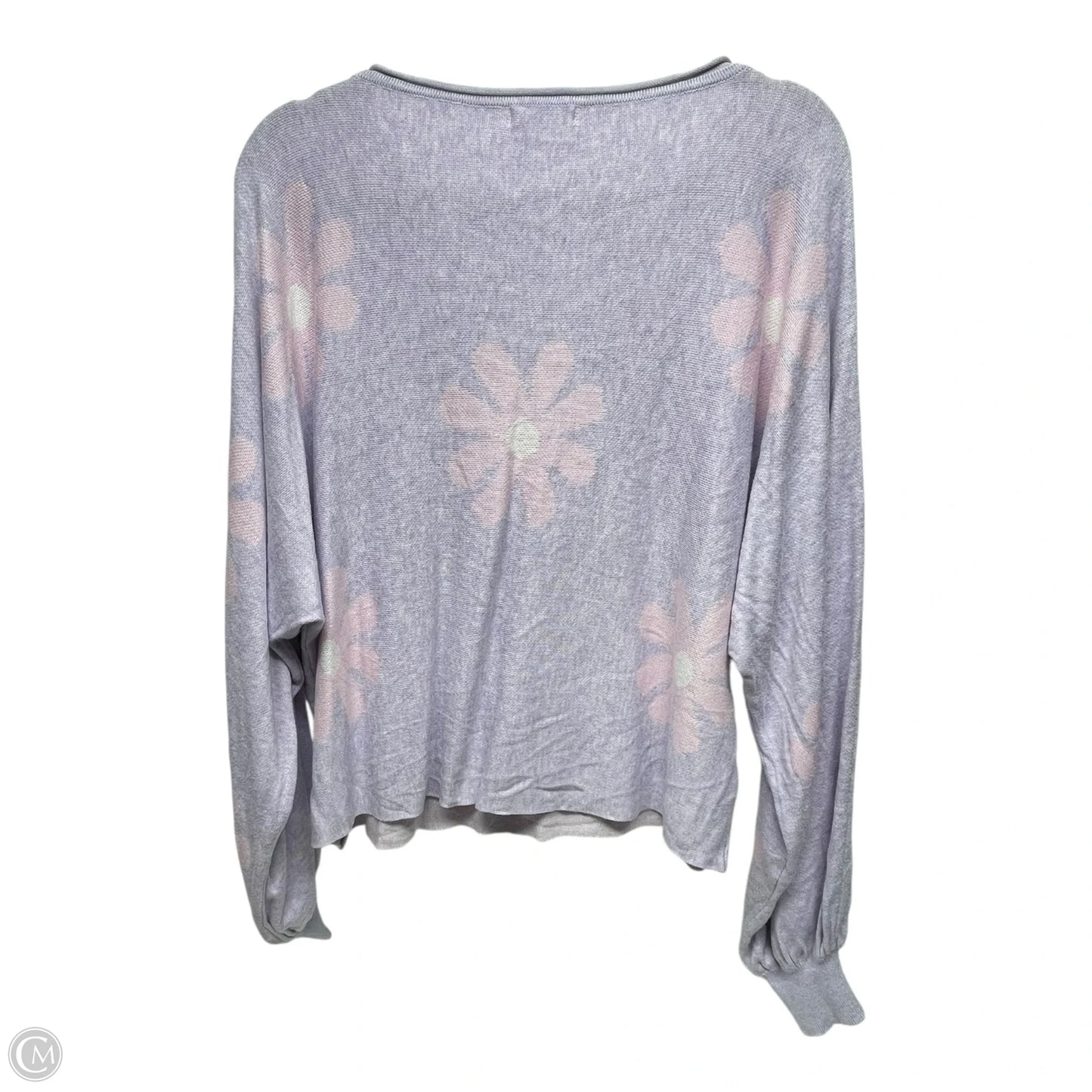 Sweater By ekouaer In Pink & Purple, Size: 2x
