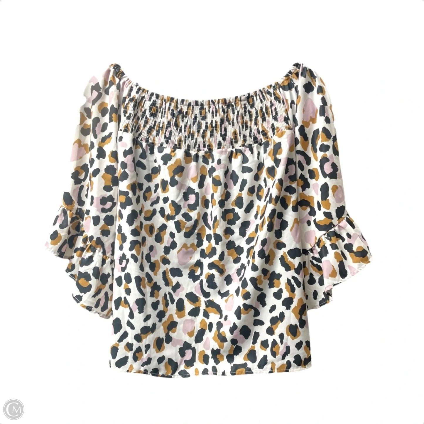 Top 3/4 Sleeve By sept and co - In Animal Print, Size: 2x