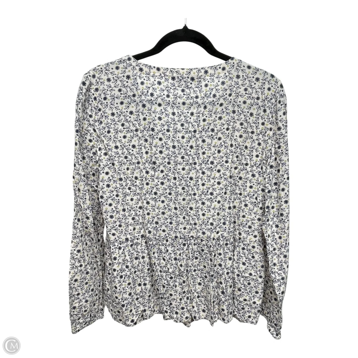 Top Long Sleeve By Loft In Floral Print, Size: S