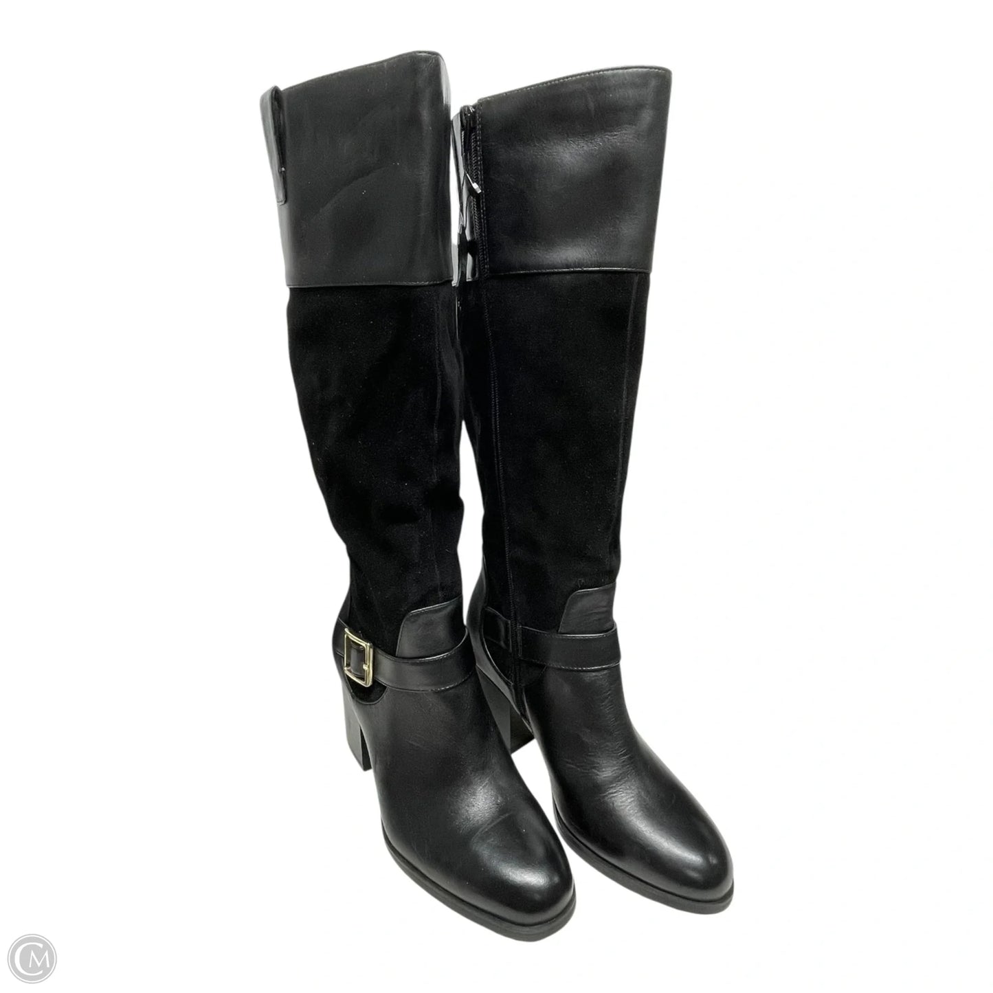 Boots Leather By Giani Bernini In Black, Size: 6.5