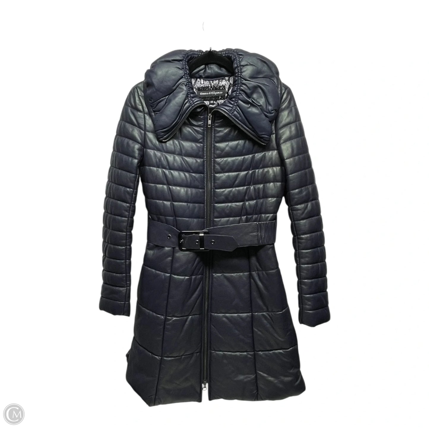Coat Leather By donna di eleganza In Purple, Size: S