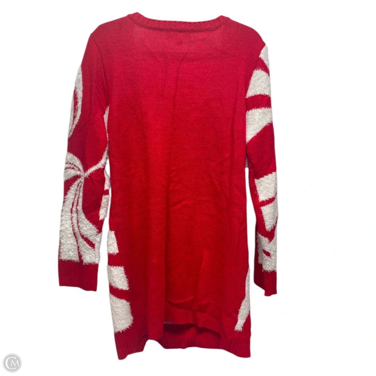 Sweater By 33 DEGREES - In Red & White, Size: 2x