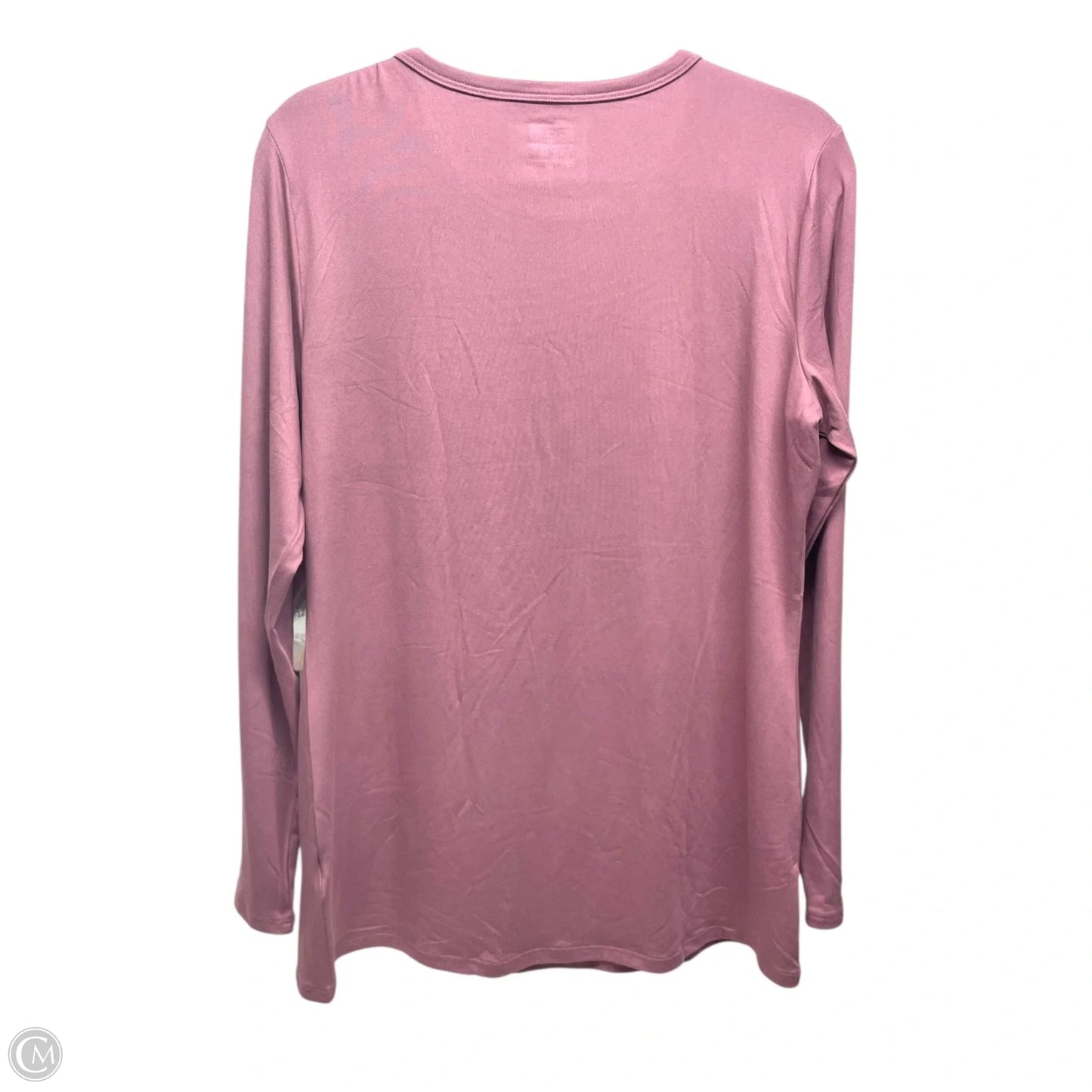 Athletic Top Long Sleeve Crewneck By 32 Degrees In Mauve, Size: Xl