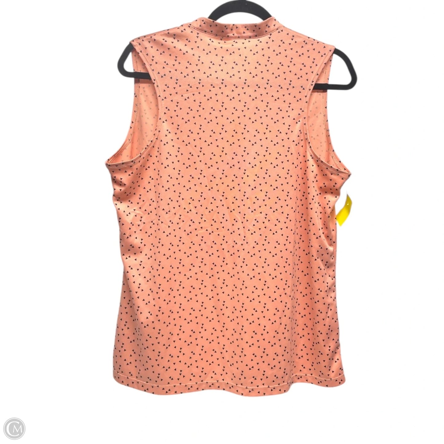 Athletic Tank Top By Nike Apparel In Peach, Size: L