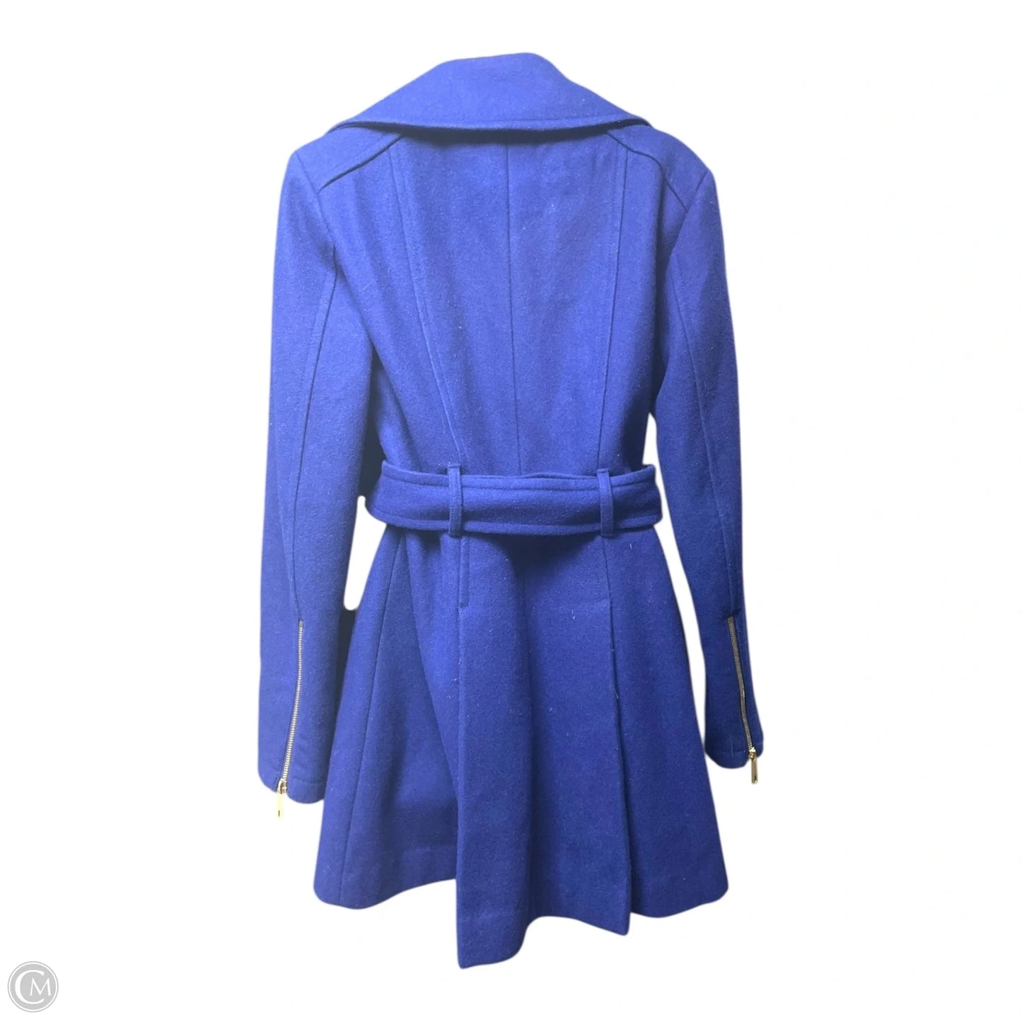 Coat Wool By Kenneth Cole In Blue, Size: S
