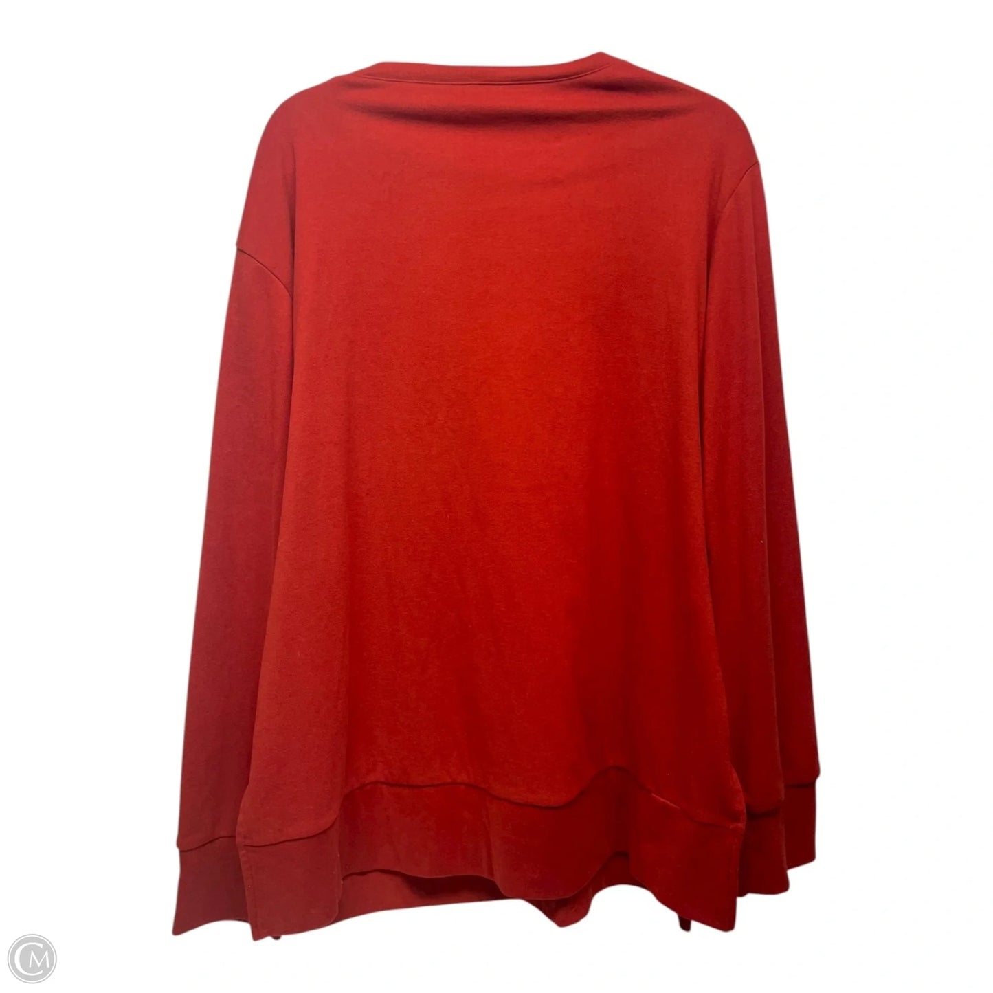 Top Long Sleeve By Clothes Mentor In Orange, Size: 2x