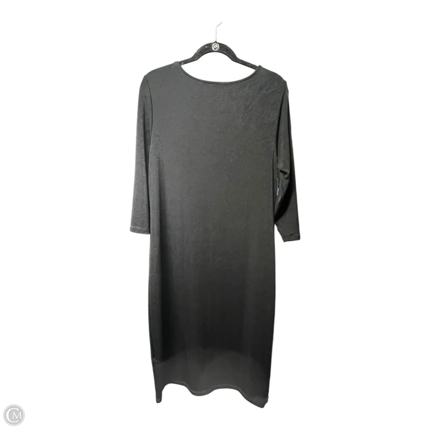 Dress Casual Midi By Chicos In Black, Size: L