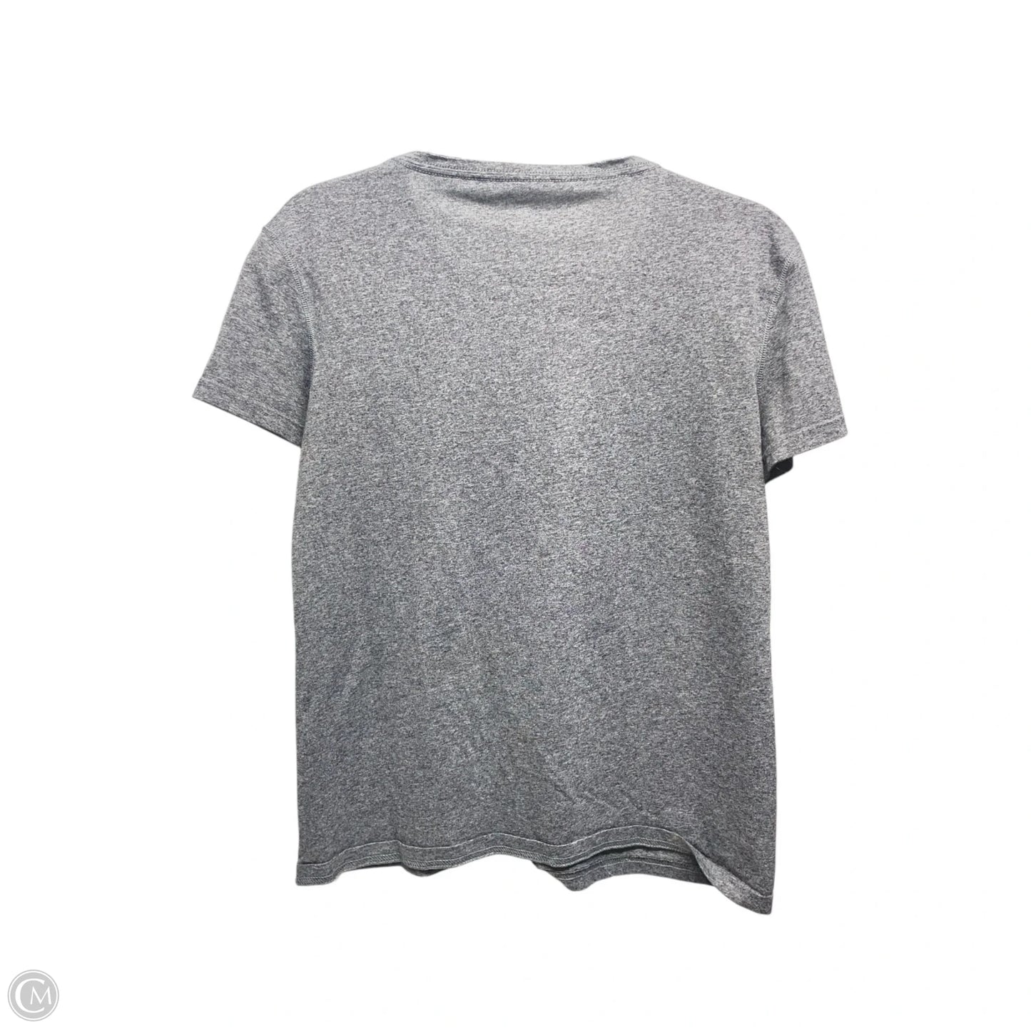 Athletic Top Short Sleeve By Adidas In Grey, Size: M