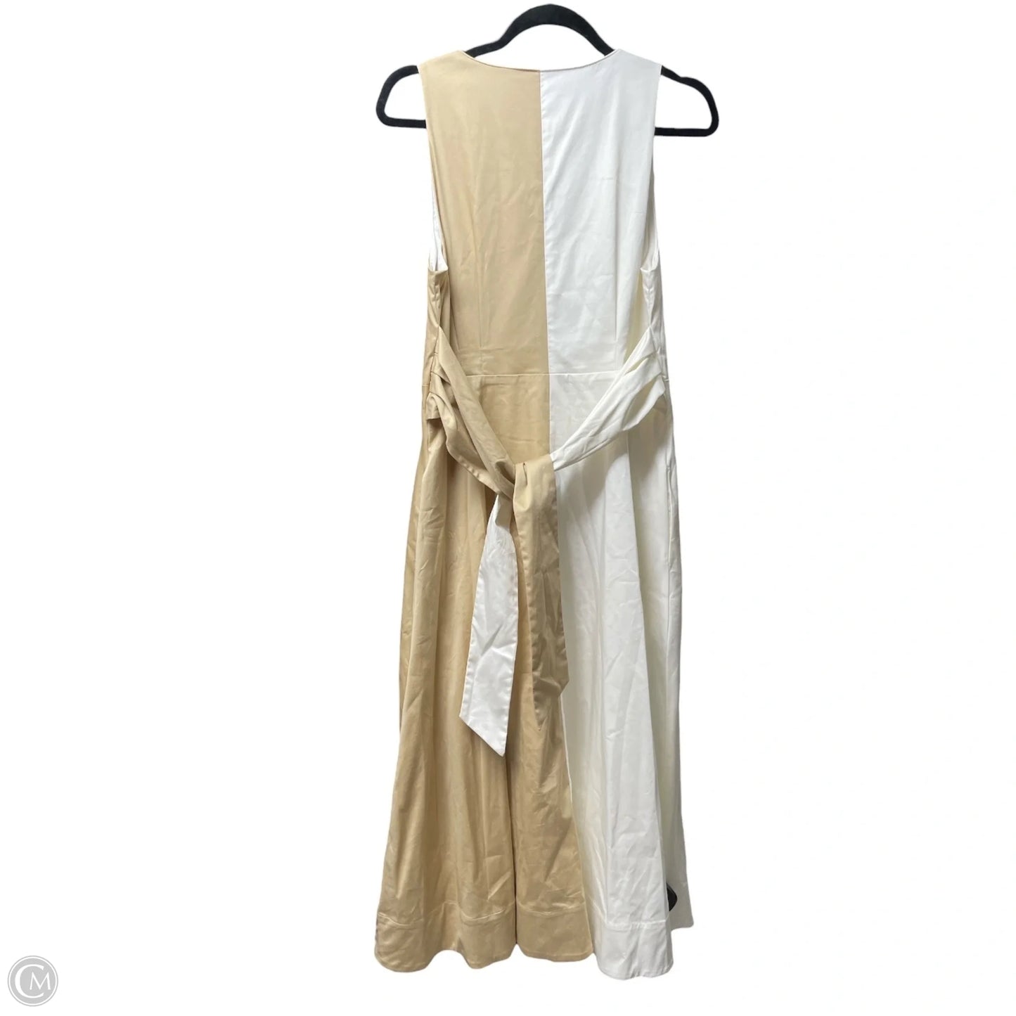 Dress Casual Midi By Antonio Melani In Tan & White, Size: 10